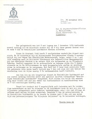 Brief van Generaal-Majoor Geschiere aan Johannes Marijnissen ter gelegenheid van zijn pensioenering.