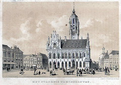 Het stadhuis van Middelburg