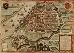 Antwerpen in Civitates Orbis Terrarum van Braun en Hogenberg, 1572